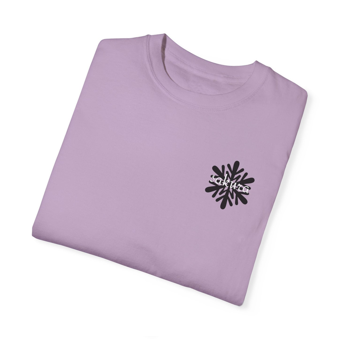 Unisex Garment-Dyed T-Shirt with Snowflake Design - Cozy & Trendy Casual Wear