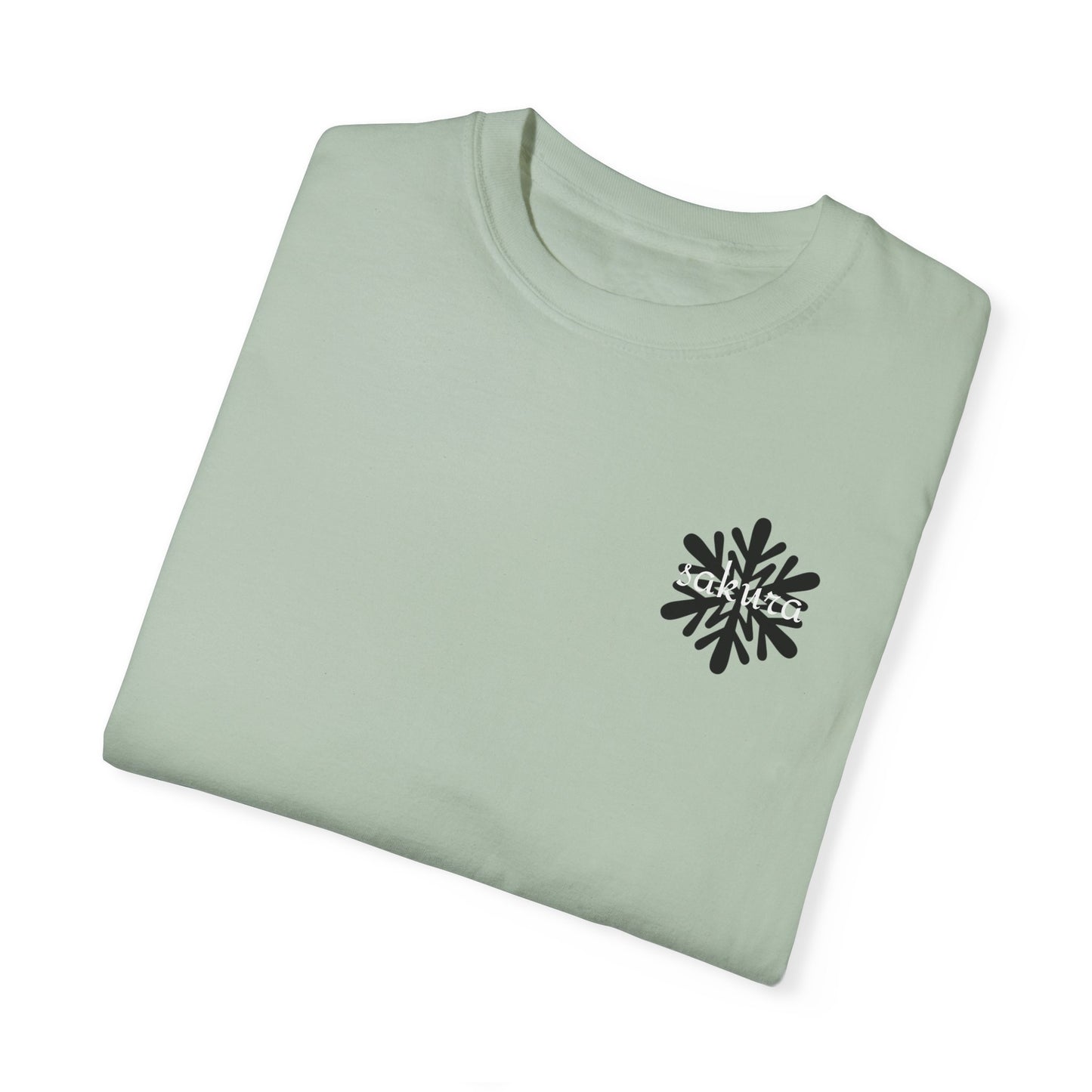 Unisex Garment-Dyed T-Shirt with Snowflake Design - Cozy & Trendy Casual Wear